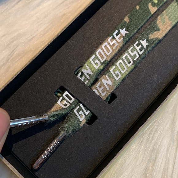 Golden Goose kids camouflage shoe laces 75 cm - Picture 2 of 9